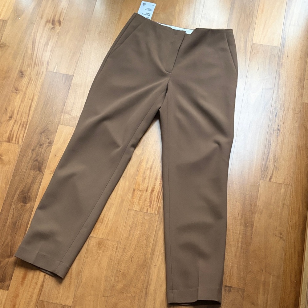 Aritzia Markova Pant ankle length size 2 XS NWT cello brown color